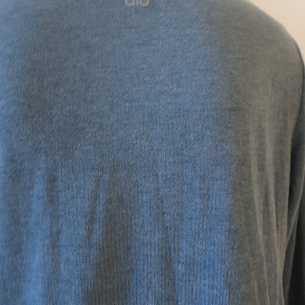 Womens Alo Yoga Blue High Low Pullover Sweatshirt Top S - Picture 7 of 13